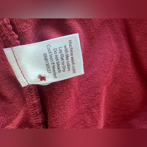 SHORE Women's Red Terry Cloth Wave Textured Button Down Shirt Coverup NWT S - Picture 9 of 10